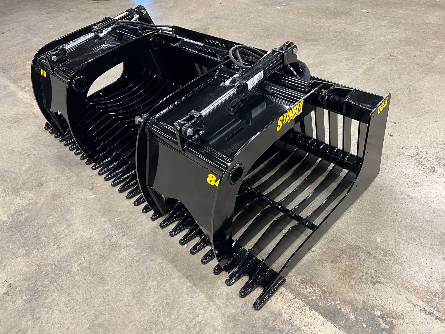 Stinger Attachments Rock Grapple Bucket for Skid Steer