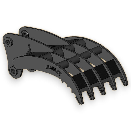 HoeMate Multi-Tine Rake Attachment for Excavator and Backhoe – Amulet Manufacturing | HeavyFit Parts