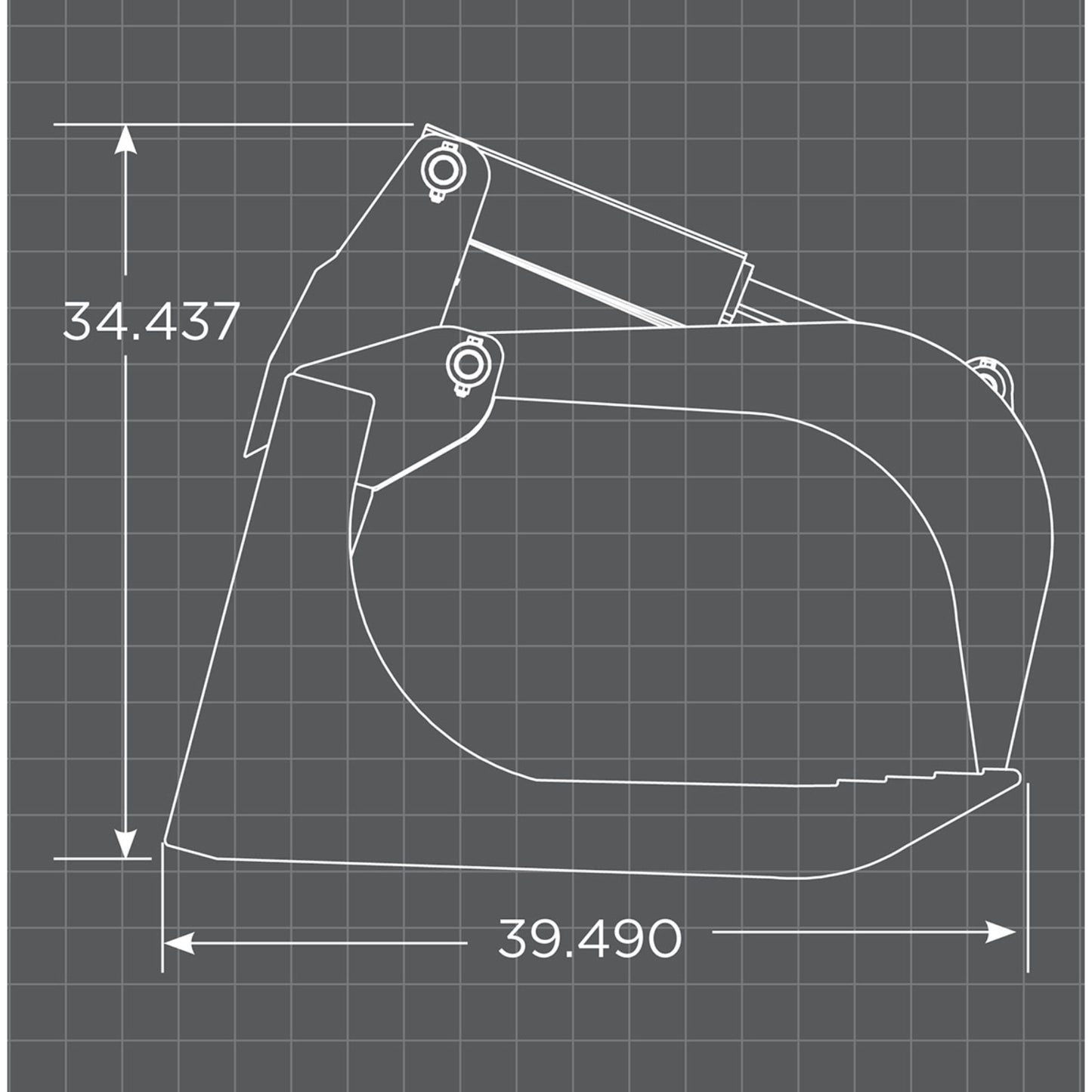 Loflin Fabrication Extra Heavy Duty XHD Root Grapple for Skid Steer