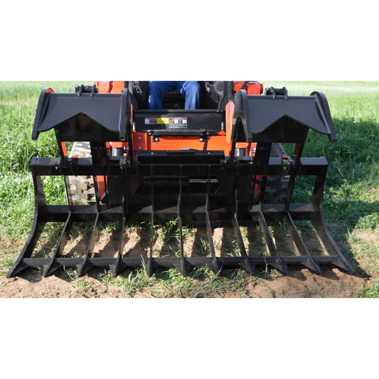 Loflin Fabrication Extra Heavy Duty XHD Root Grapple for Skid Steer