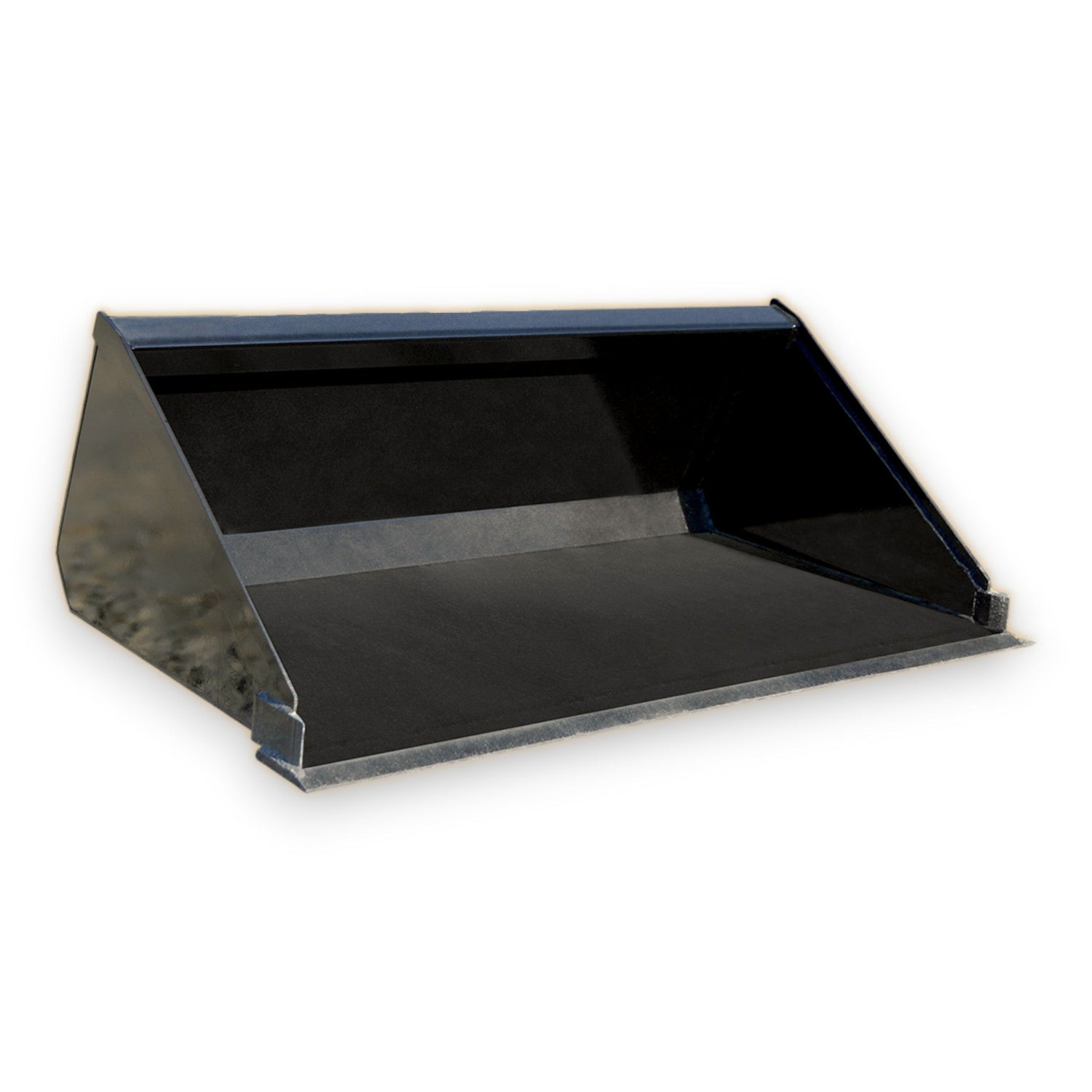 Mini skid steer bucket attachment - grading and loading bucket