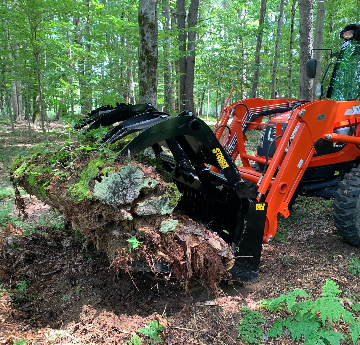 Stinger Attachments Open Sides Rock Grapple for Tractor