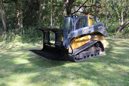 Stinger Attachments Open Sides Rock Grapple Bucket for Skid Steer