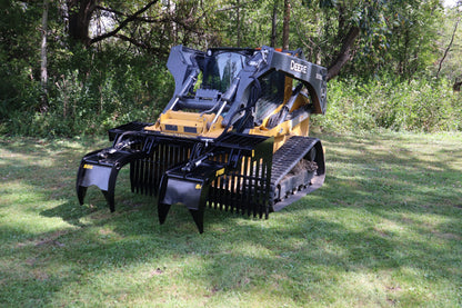 Stinger Attachments Open Sides Rock Grapple Bucket for Skid Steer