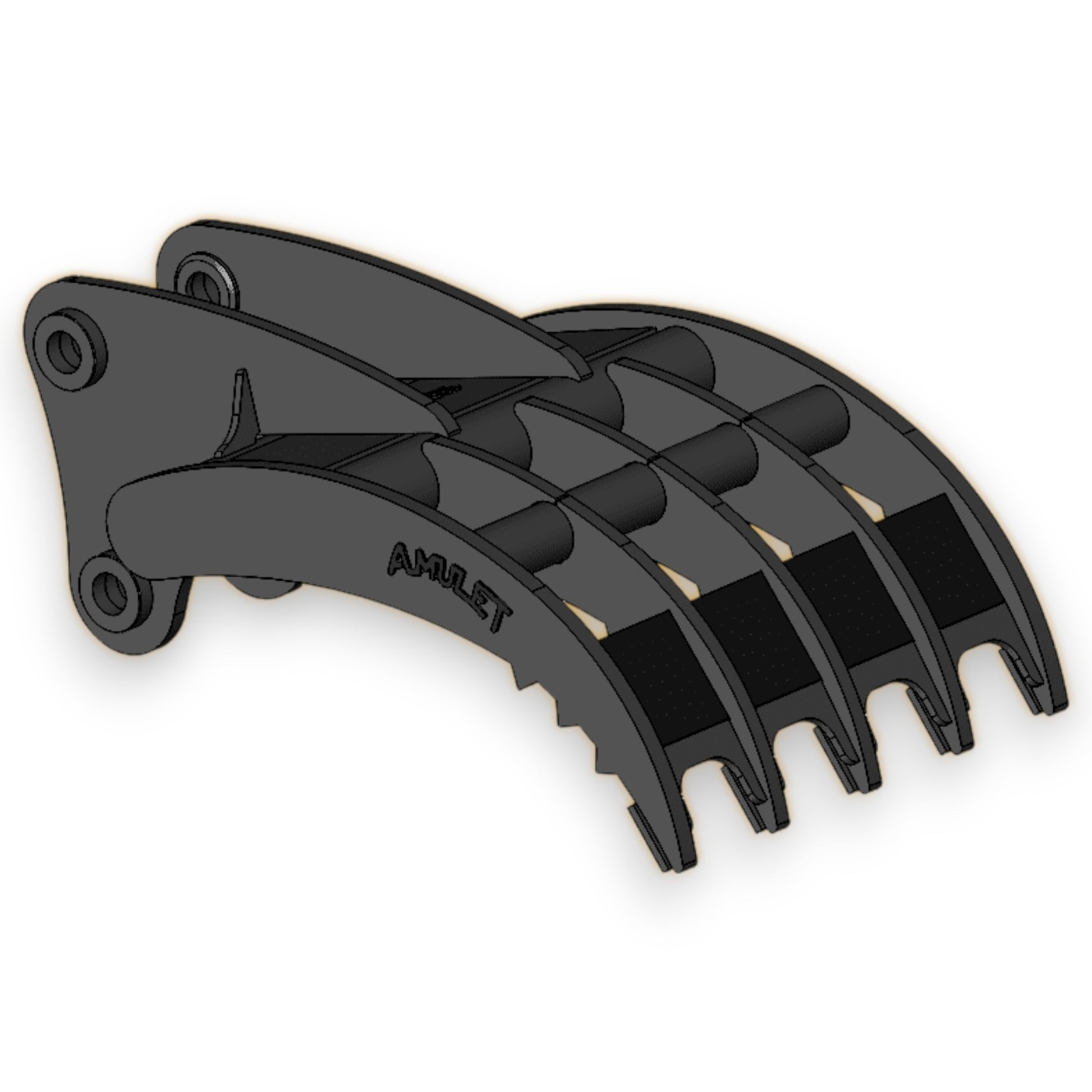 HoeMate Multi-Tine Rake Attachment for Excavator and Backhoe – Amulet Manufacturing | HeavyFit Parts