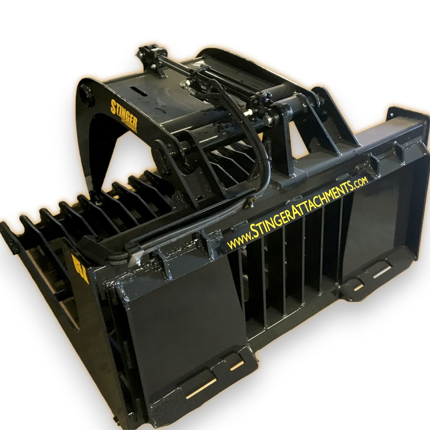 Stinger Attachments Open Sides Rock Grapple for Tractor