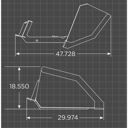 Loflin Fabrication Mini Front Dump Bucket for Mini Skid Steer and Compact Tractor