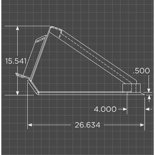 Loflin Fabrication Low Profile Bucket for Mini Skid Steer and Compact Tractor