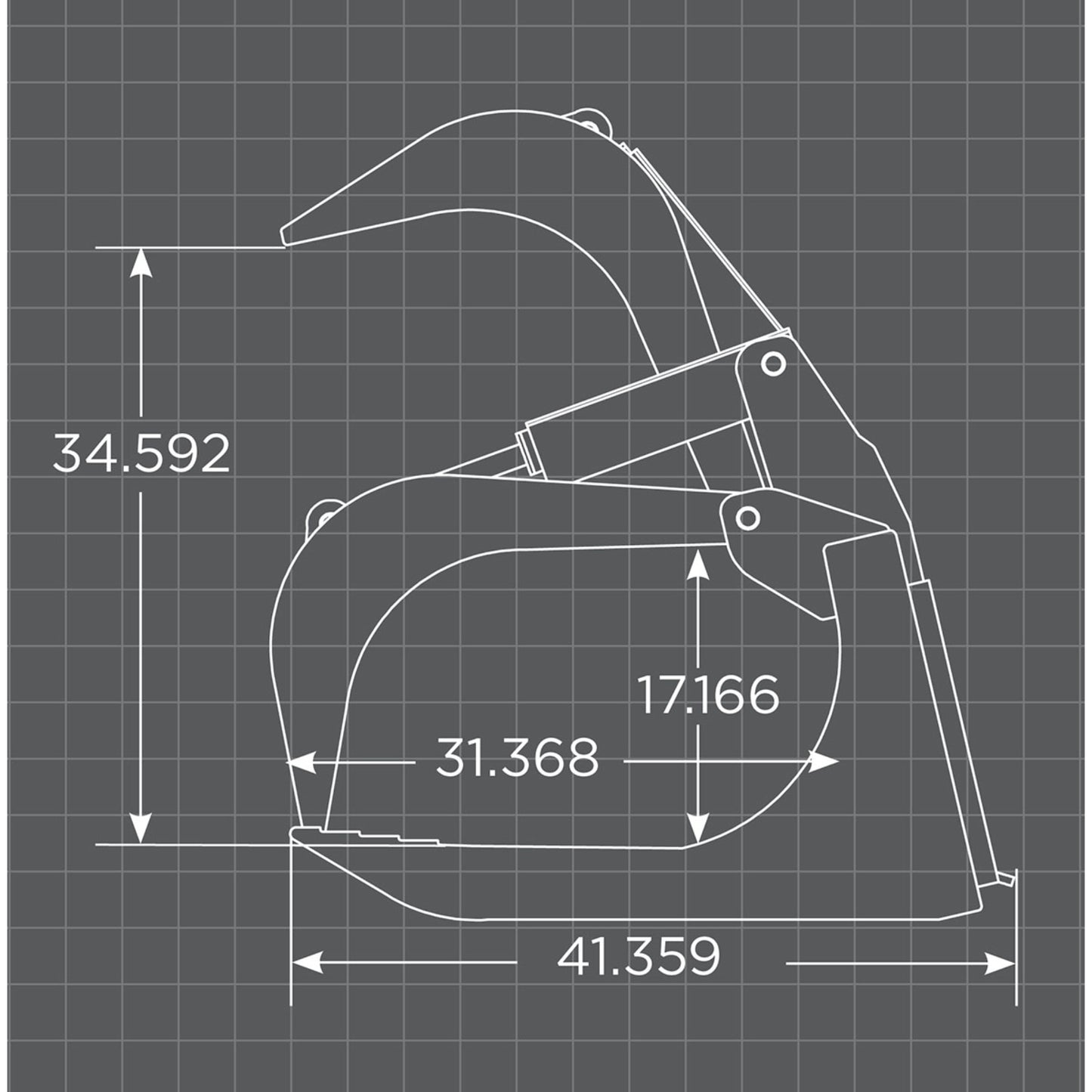 Loflin Fabrication Standard Duty Root Grapple for Skid Steer