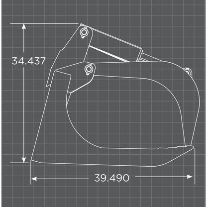 Loflin Fabrication Extra Heavy Duty XHD Root Grapple for Skid Steer